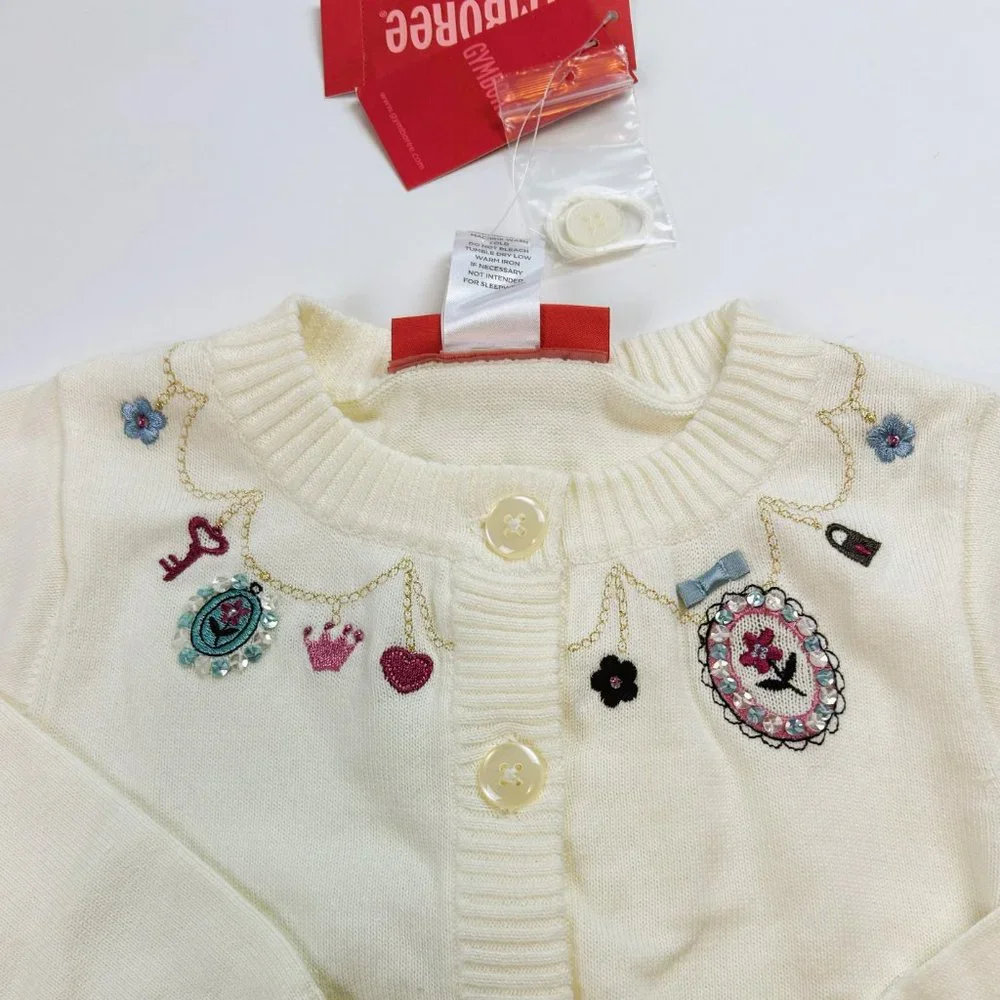 NWT Gymboree Girl Flower Print Knit Pant & Matching 5 Piece Set Size 9